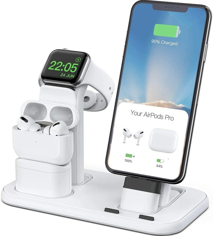 3 en 1 Estación de carga para iPhone, Apple Watch y Airpods