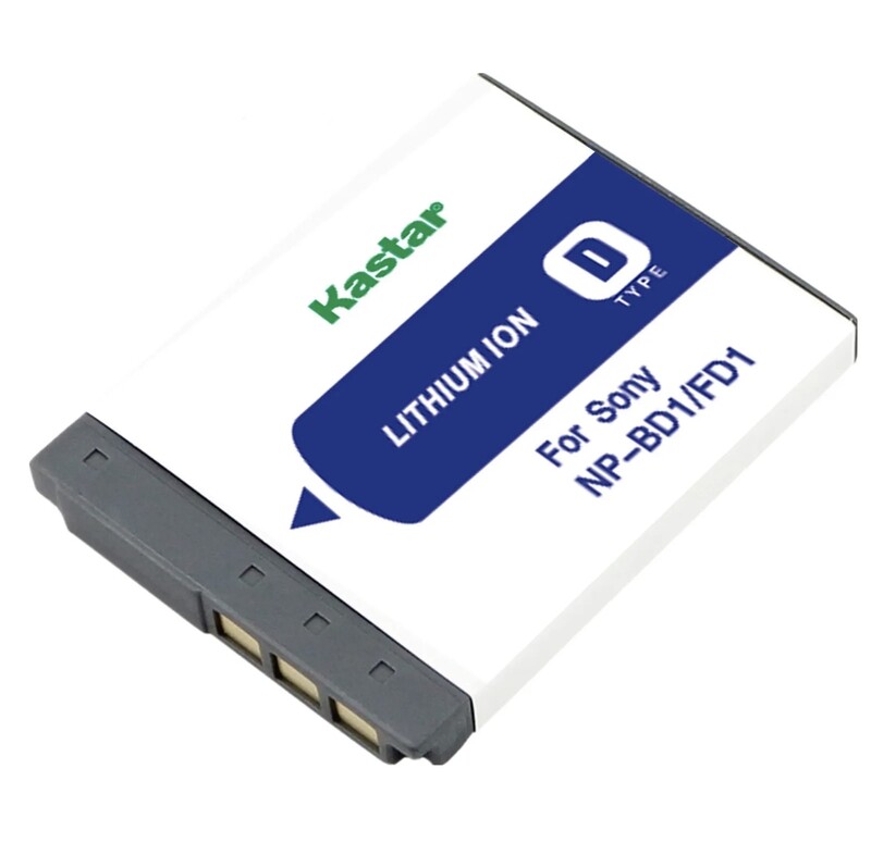 Kastar Battery for Sony NP-BD1 FD1 Type D CyberShot DSC-G3 T2 T77 T900 TX1