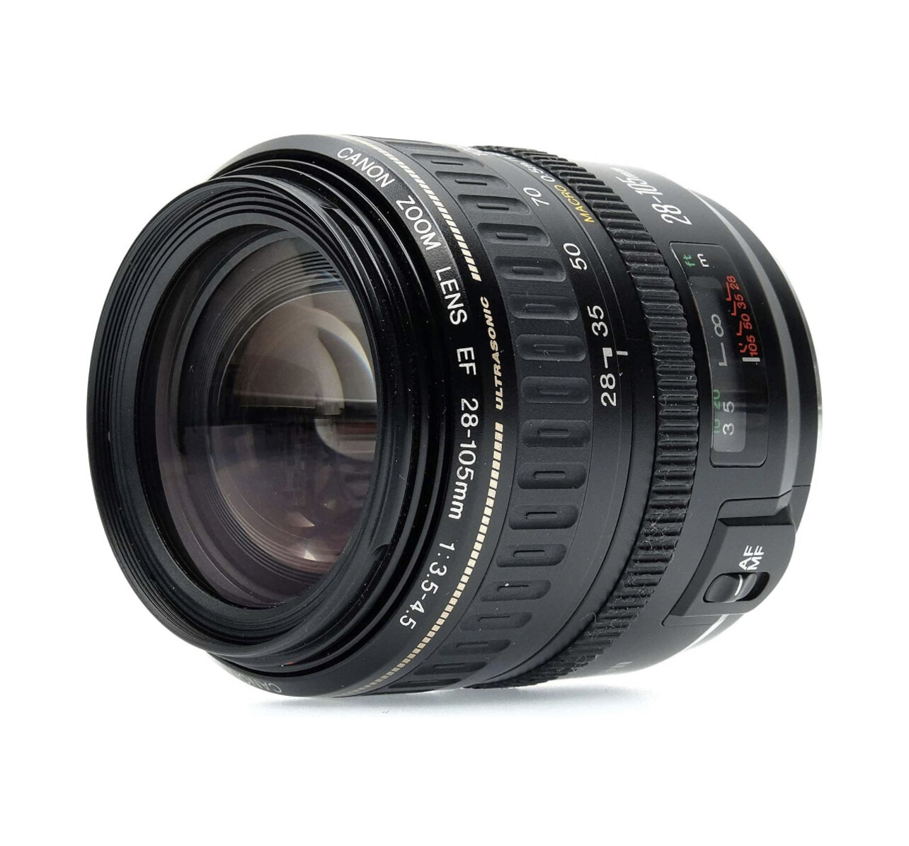 Canon EF 28-105mm for 3.5-4.5 USM Standard Zoom Lens con tapas, Usado