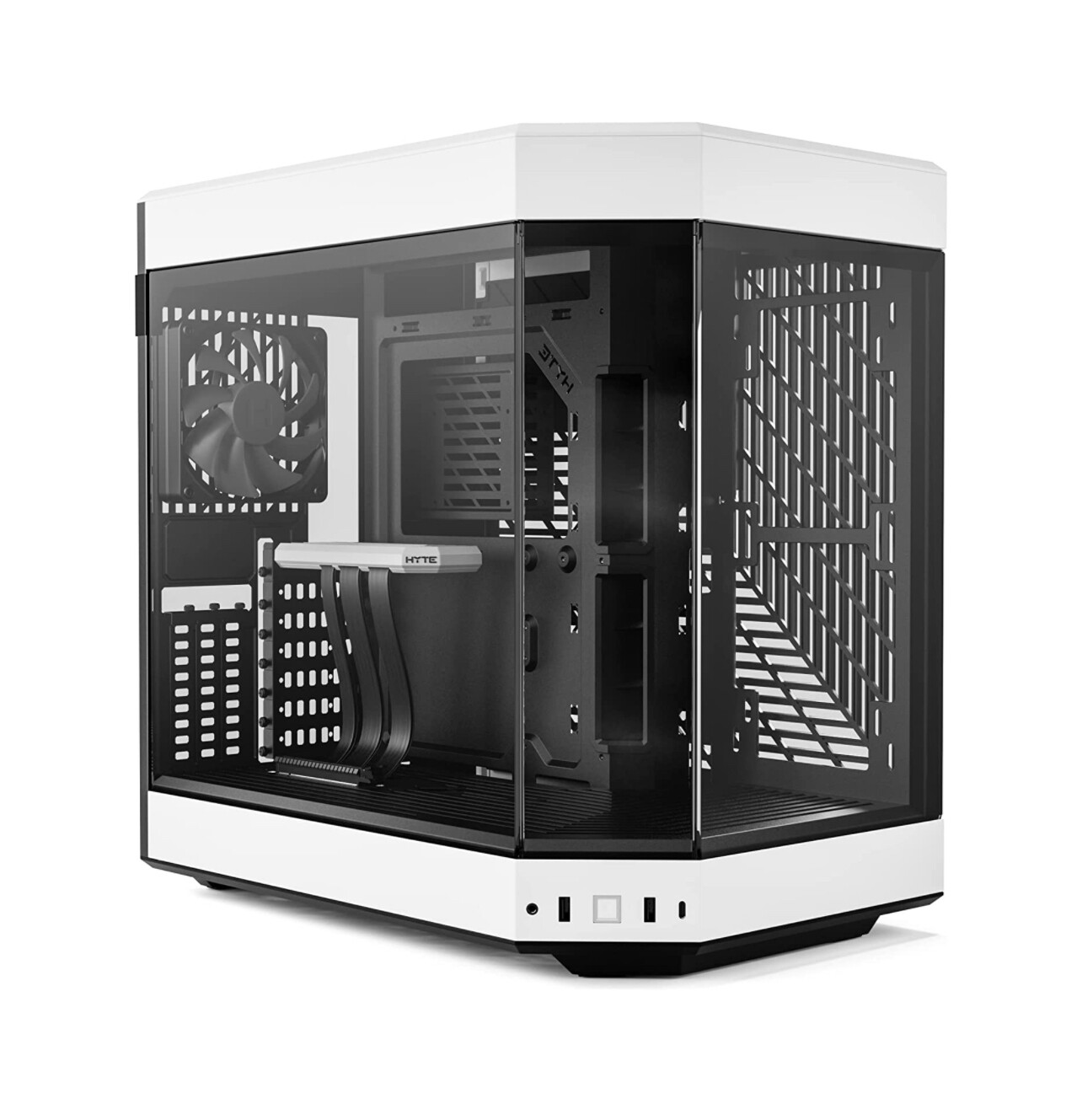 HYTE Y60 Modern Aesthetic Dual Chamber Panoramic Tempered Glass Mid-Tower ATX Computer Gaming Case