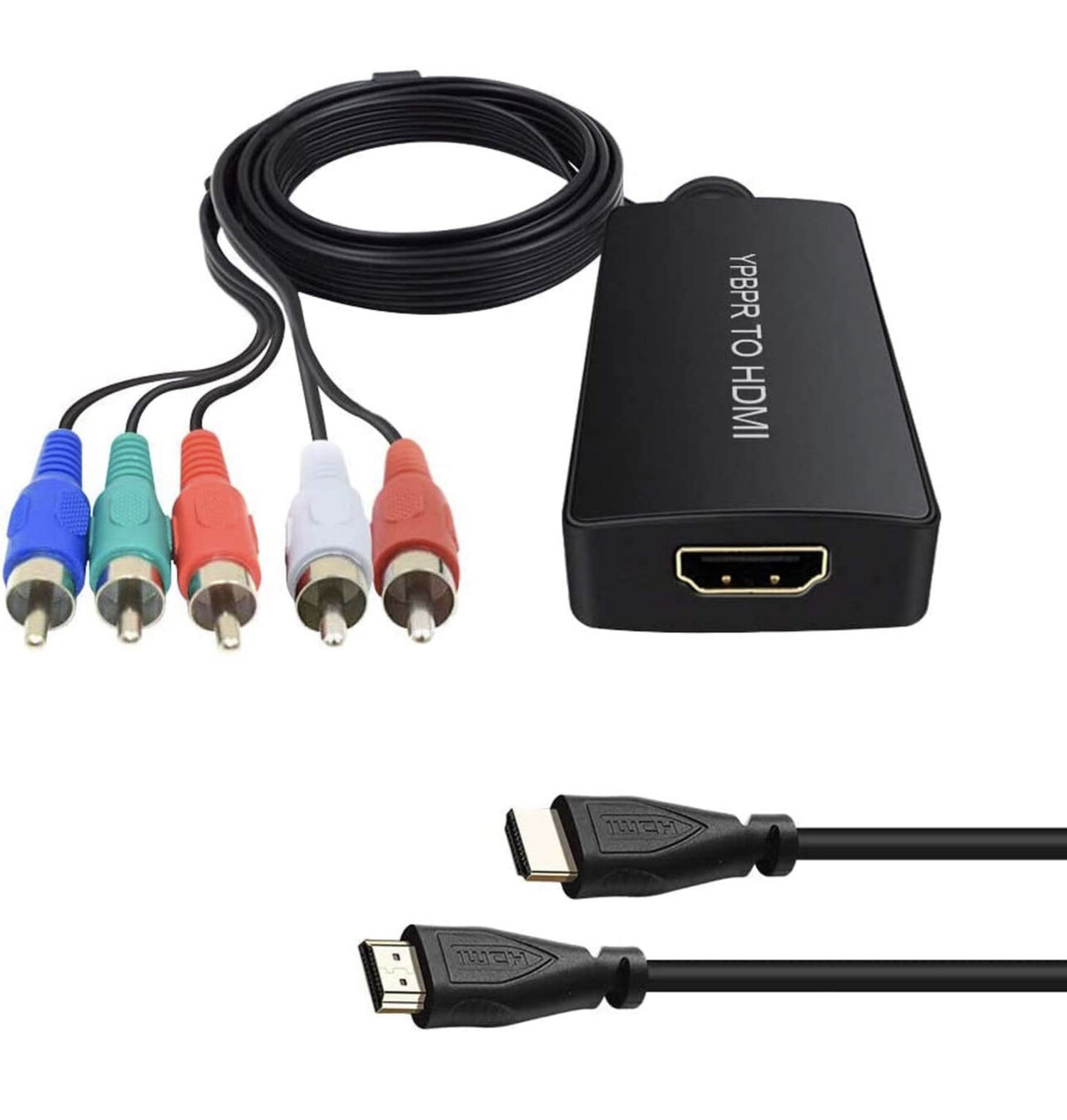 Dingsun Male Component to HDMI Converter, YPbPr to HDMI Adapter 1080p