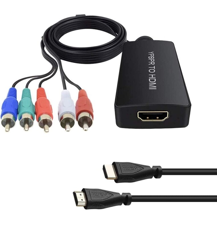 Dingsun Male Component to HDMI Converter, YPbPr to HDMI Adapter 1080p