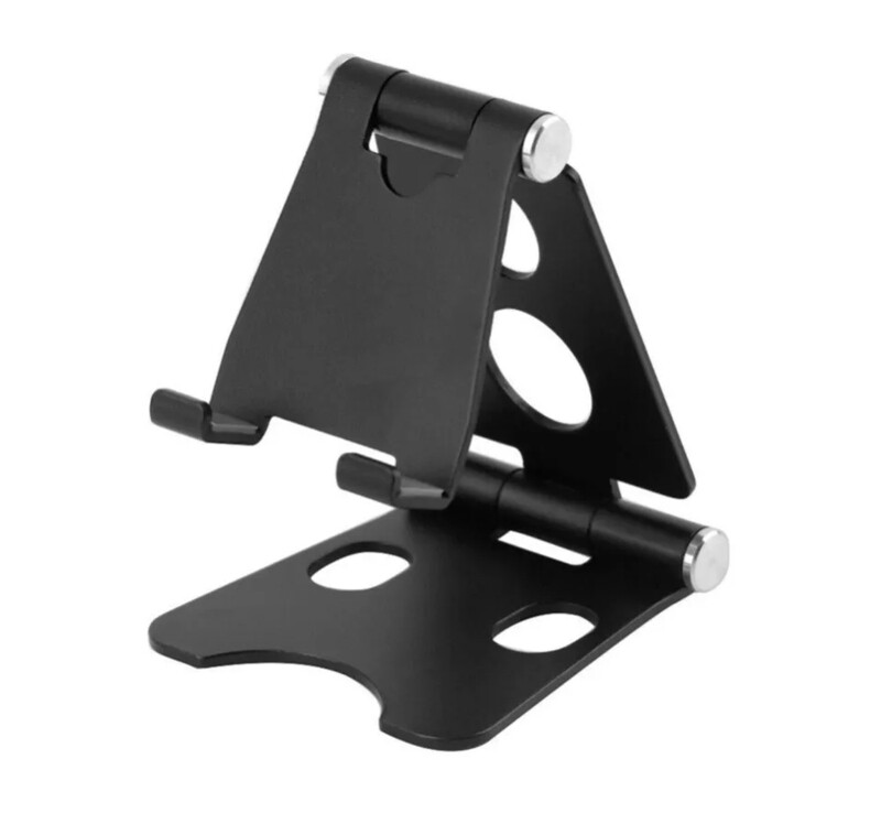 Foldable Aluminum Adjustable Stand for iPhone, iPad, etc.