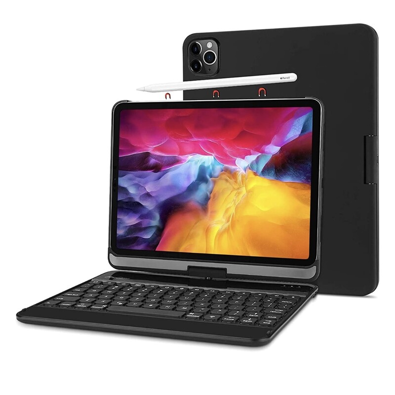 Funda con teclado ProCase iPad Pro 11 2018, compatible con la carga de Apple Pencil.