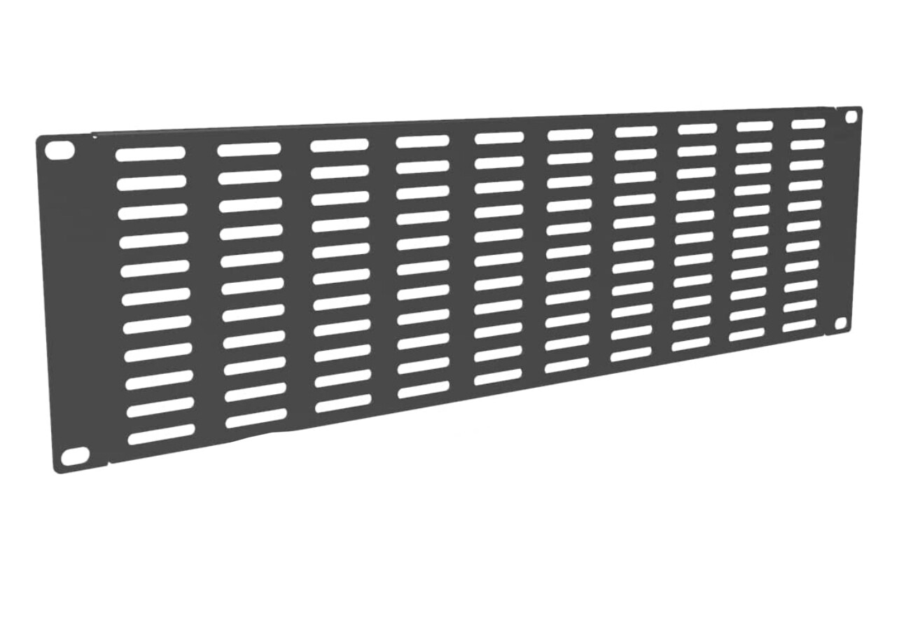 3U Panel ventilado de metal 19 pulgadas