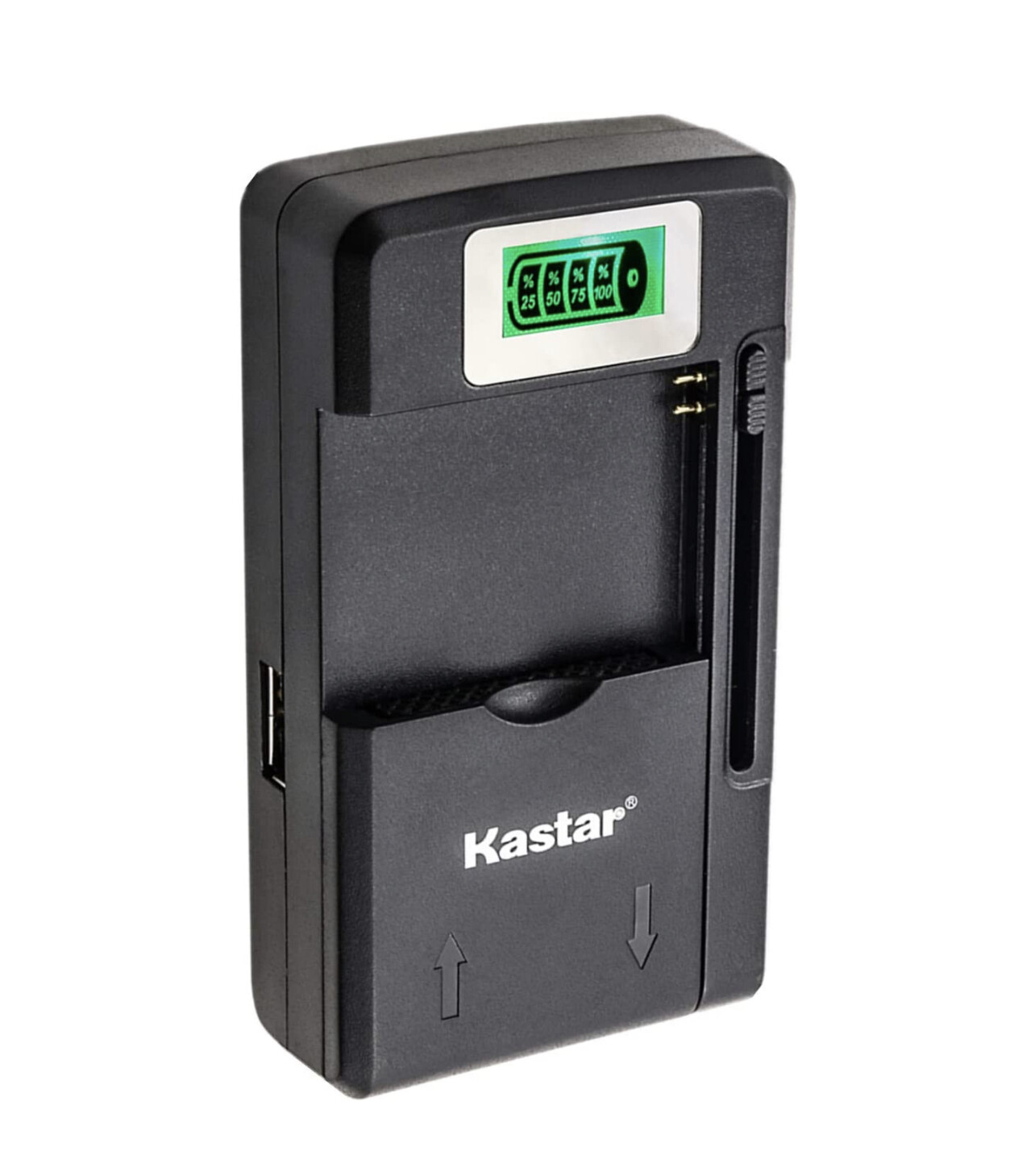 Kastar Intelligent Mini Travel Charger (with High Speed Portable USB Charge Function) for PDA Camera Li-ion Battery