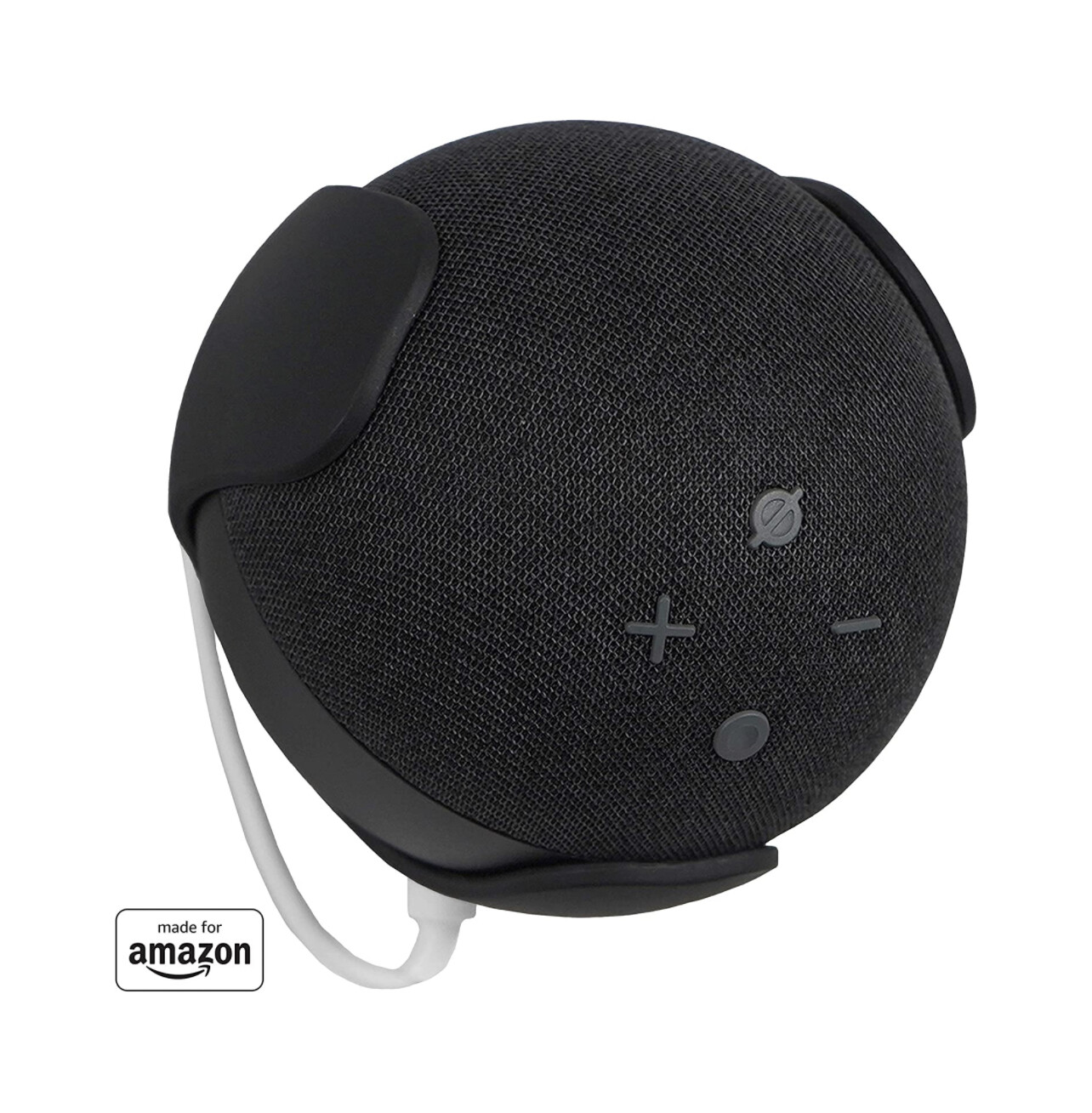 Made For Amazon Wall Mount, Black, for Echo Dot (4th generation)