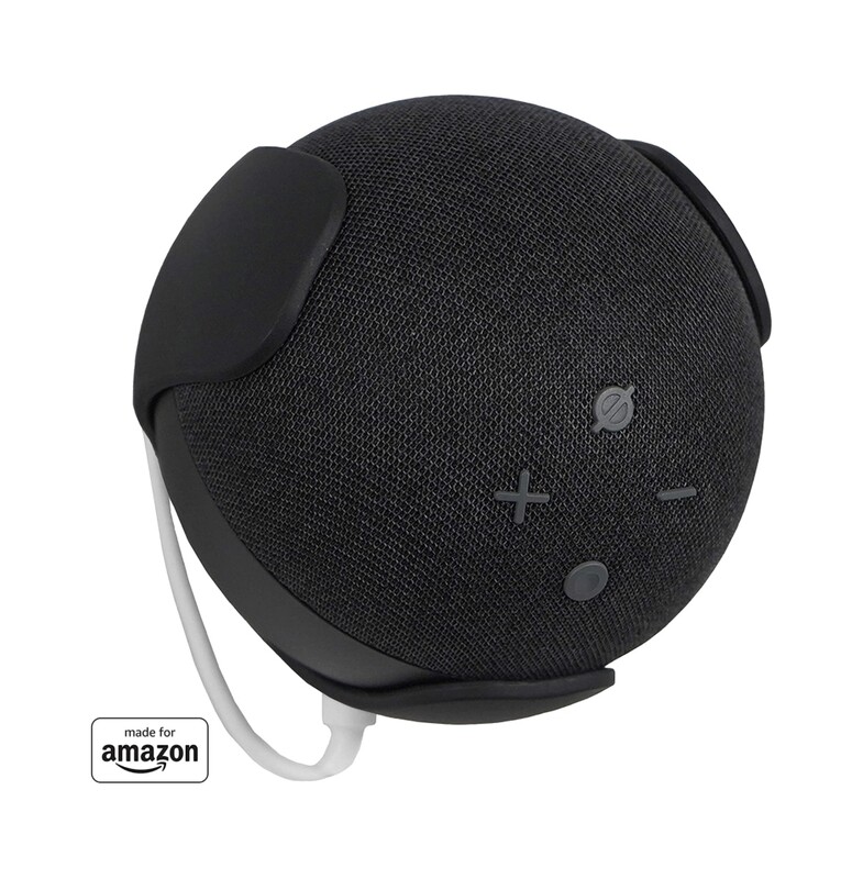 Made For Amazon Wall Mount, Black, for Echo Dot (4th generation)
