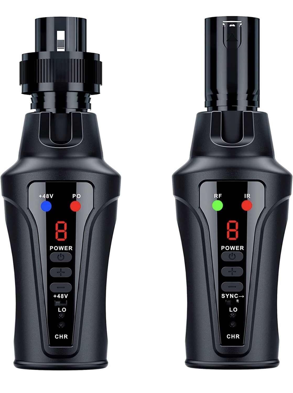 KIMAFUN Sistema de Micrófono Inalámbrico, Transmisor de Audio XLR Inalámbrico UHF y Receptor XLR para Micrófono Dinámico