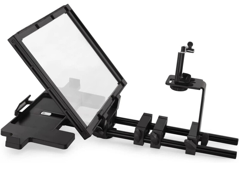 FILMCITY Easy Teleprompter Professional Portable Adjustable for Tablet/Tab/Smartphone/DSLR Video Camera