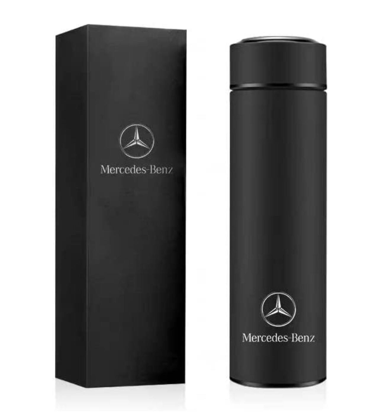 Termo Mercedes Benz de 17 oz Botella térmica de acero inoxidable con aislamiento al vacio