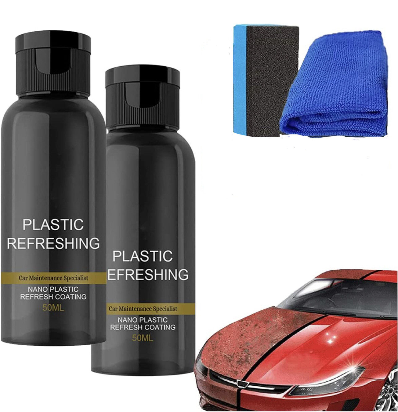 Drsketr Agente de restauración de piezas de plástico para automóviles, agente de revestimiento revitalizante de plástico, agente de revestimiento revitalizante de plástico, revestimiento refrescante d