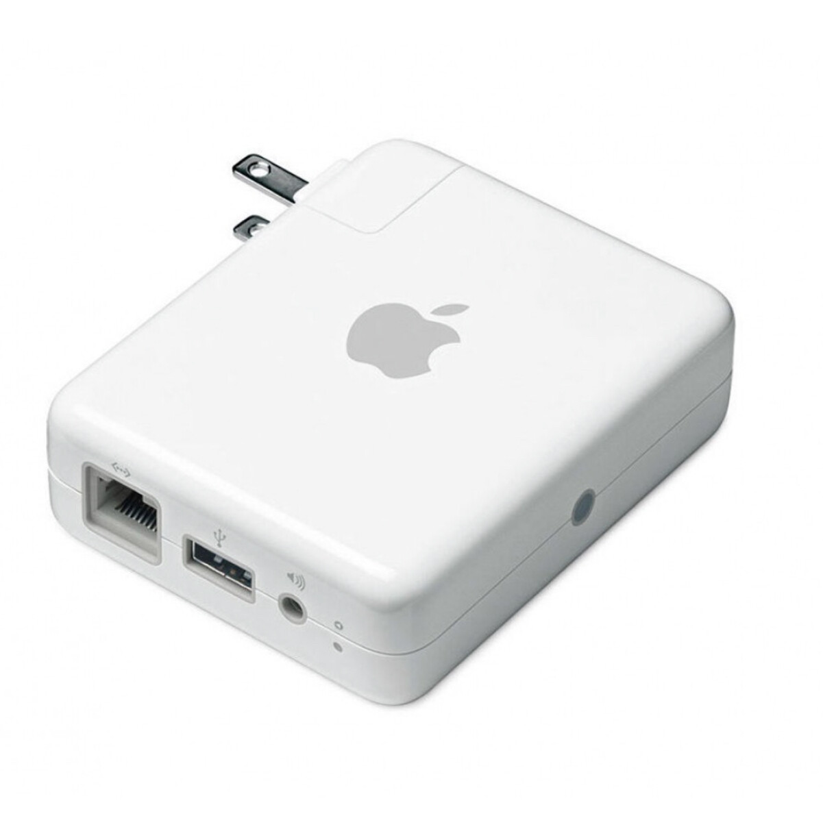 Apple Airport Express A1264, Usado en buen estado, en su caja discos manuales