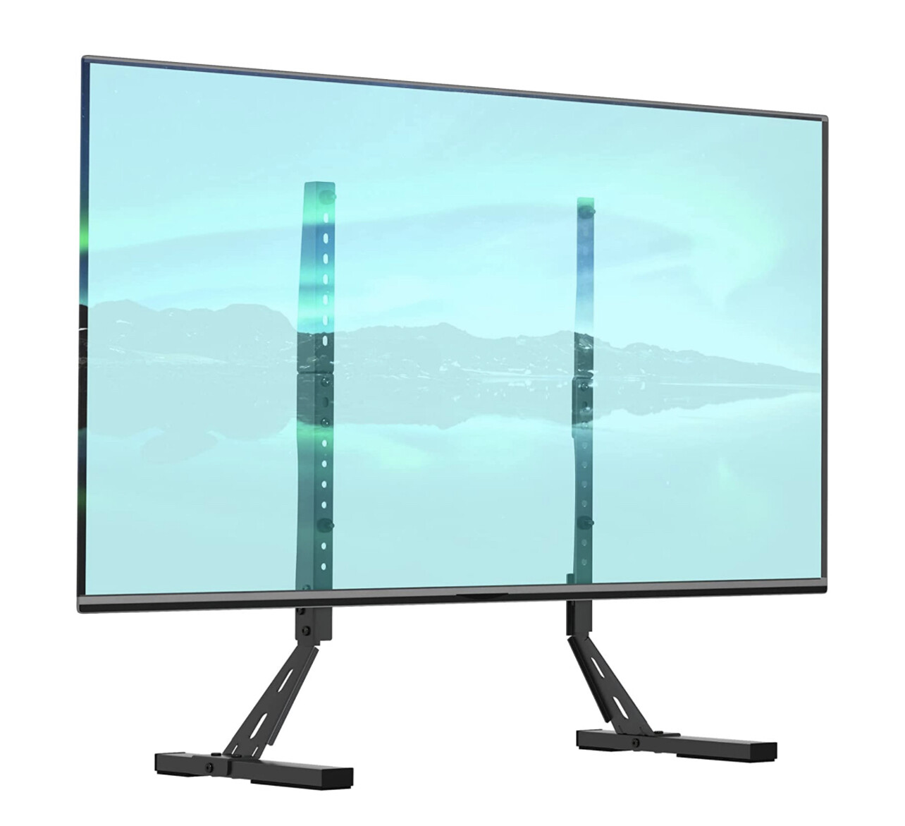 Soporte de TV universal EZISE para la mayoría de los televisores de pantalla plana LCD de 22 a 75 pulgadas, base de soporte de TV de mesa de fácil instalación compatible con VESA