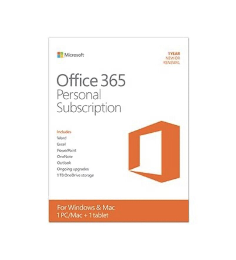 Membresía Microsoft Office 365 Personal oficial para un año