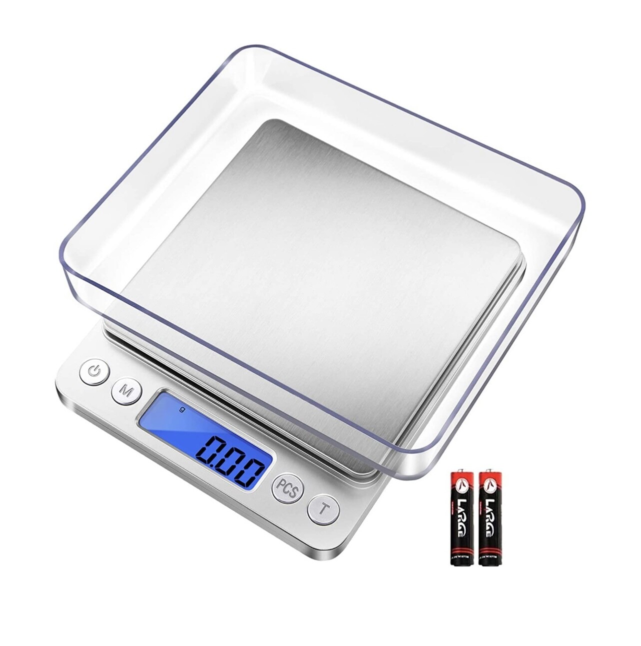 Báscula de cocina digital Fuzion, báscula de joyería pequeña de 500 g/0,01 g, báscula de alimentos, gramo de peso digital y oz