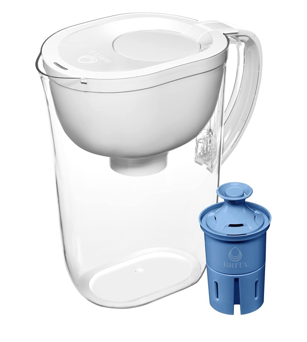 Jarra con filtro de agua Brita grande para grifo y agua potable con indicador de cambio de filtro SmartLight + 1 filtro Elite