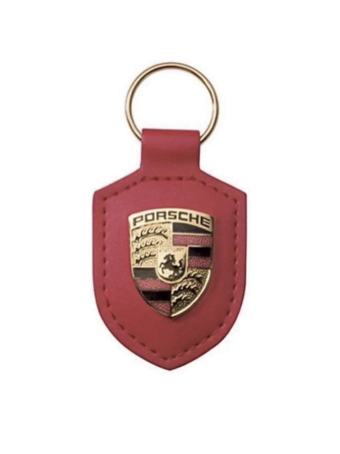 Llavero Escudo Porsche - Rojo