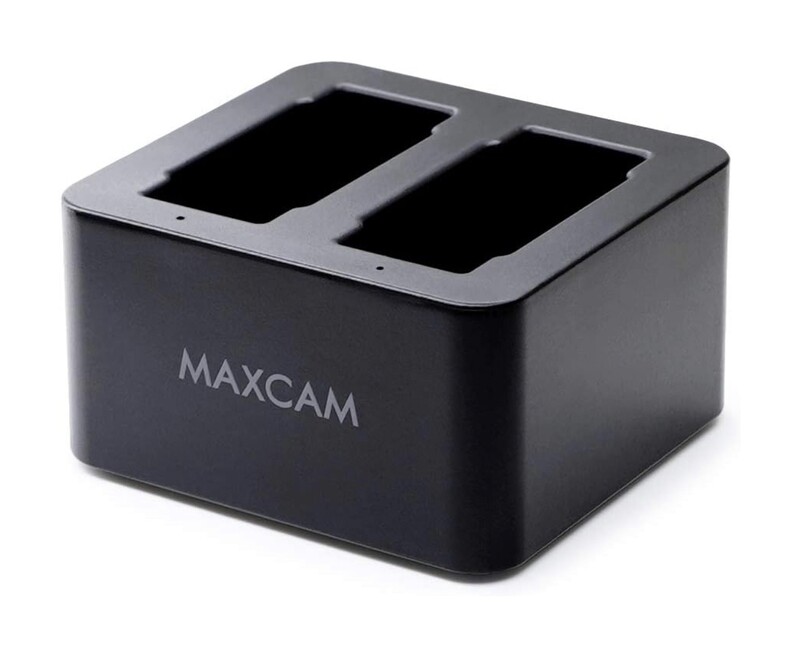 Cargador de batería dual MAXCAM con cable USB tipo C para GoPro HERO12/HERO11/HERO10/HERO9 Black Enduro Battery