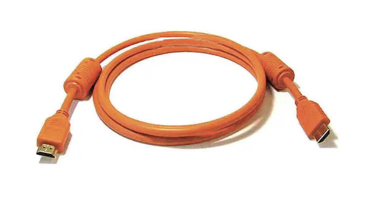 Cable HDMI MONOPRICE 3949, velocidad estándar, naranja, 3 pies, 28 AWG