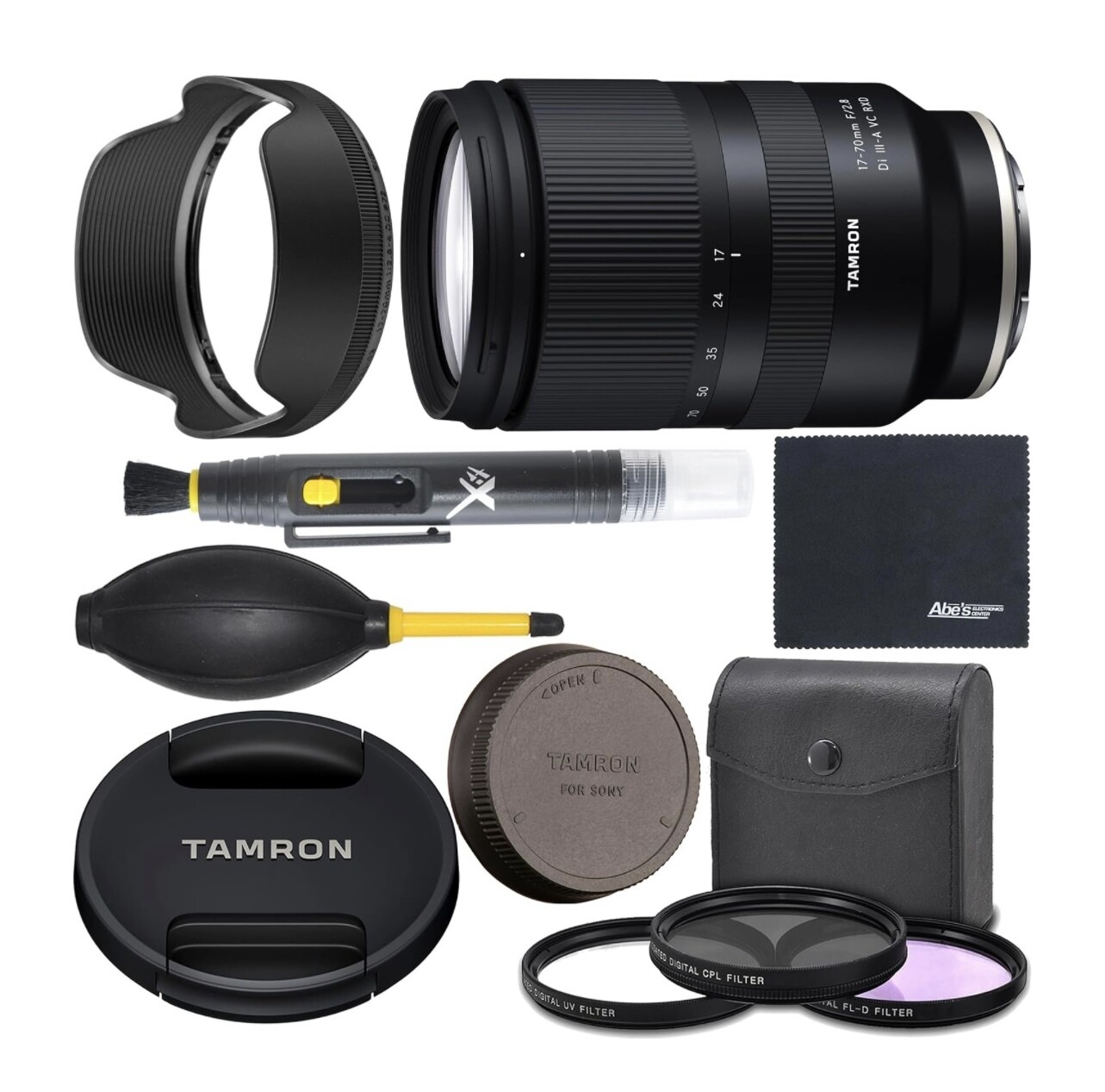 Lente Tamron 17-70mm f/2.8 Di III-A VC RXD para Sony E + Kit ZoomSpeed ​​Pro