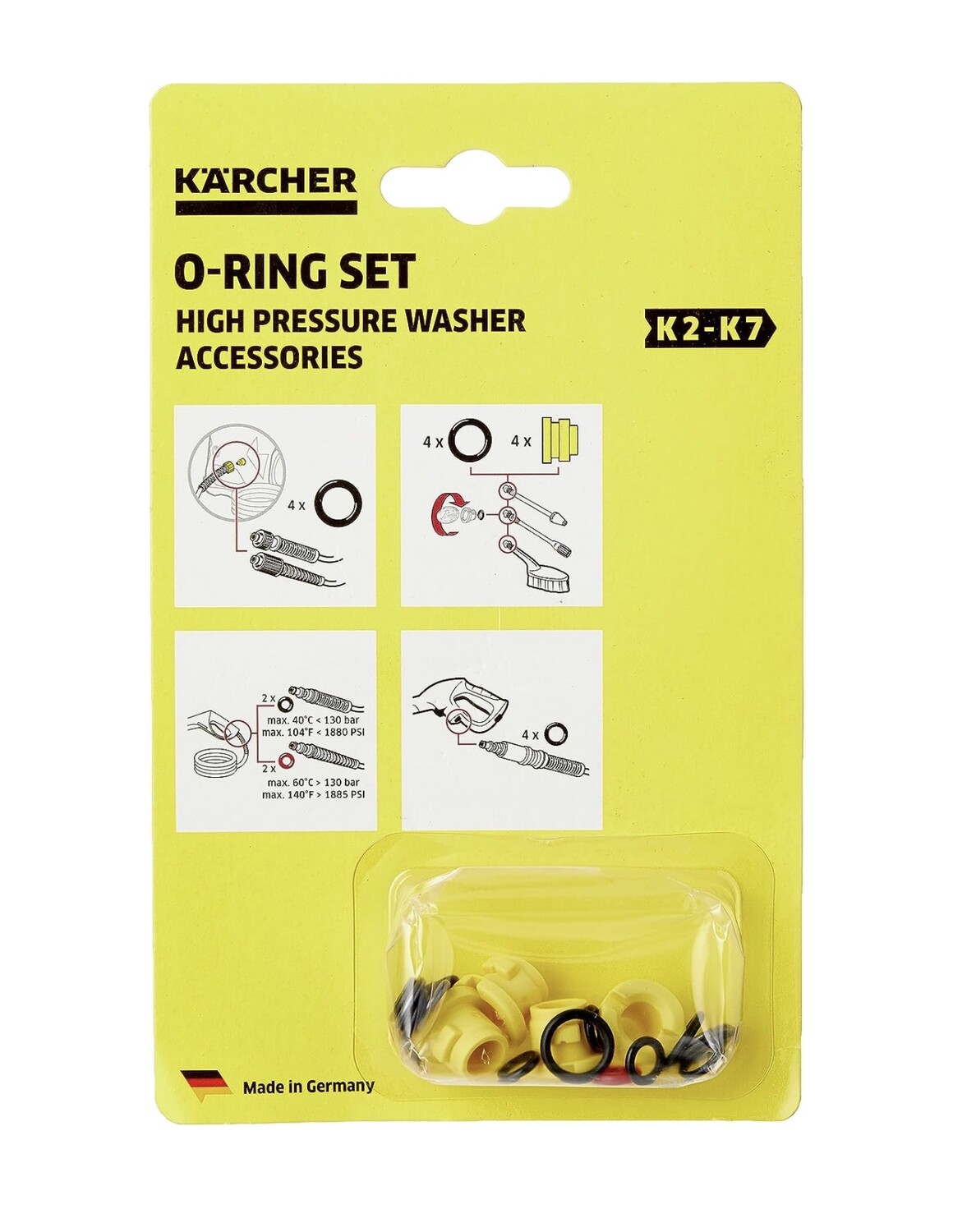 Kärcher - Juego de repuesto de juntas tóricas para hidrolimpiadoras eléctricas Kärcher - Kit de 20 piezas