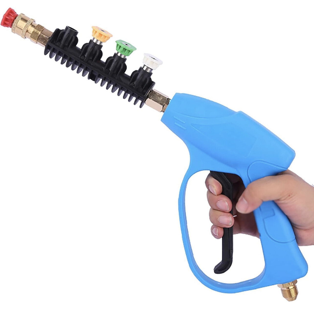 Pistola de repuesto para lavadora de alta presión HoldOneLight con varilla de chorro y 4 puntas de boquilla de pulverización