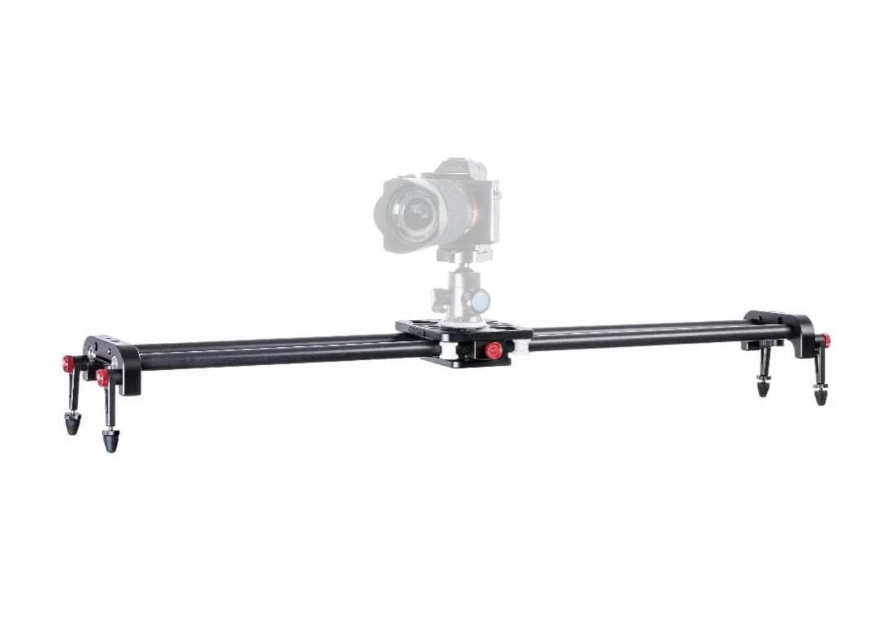 Sevenoak SK-CFS80 Deslizador de pista de fibra de carbono ligero como una pluma de 31 pulgadas con plataforma de montaje de cámara con rodamiento de rodillos
