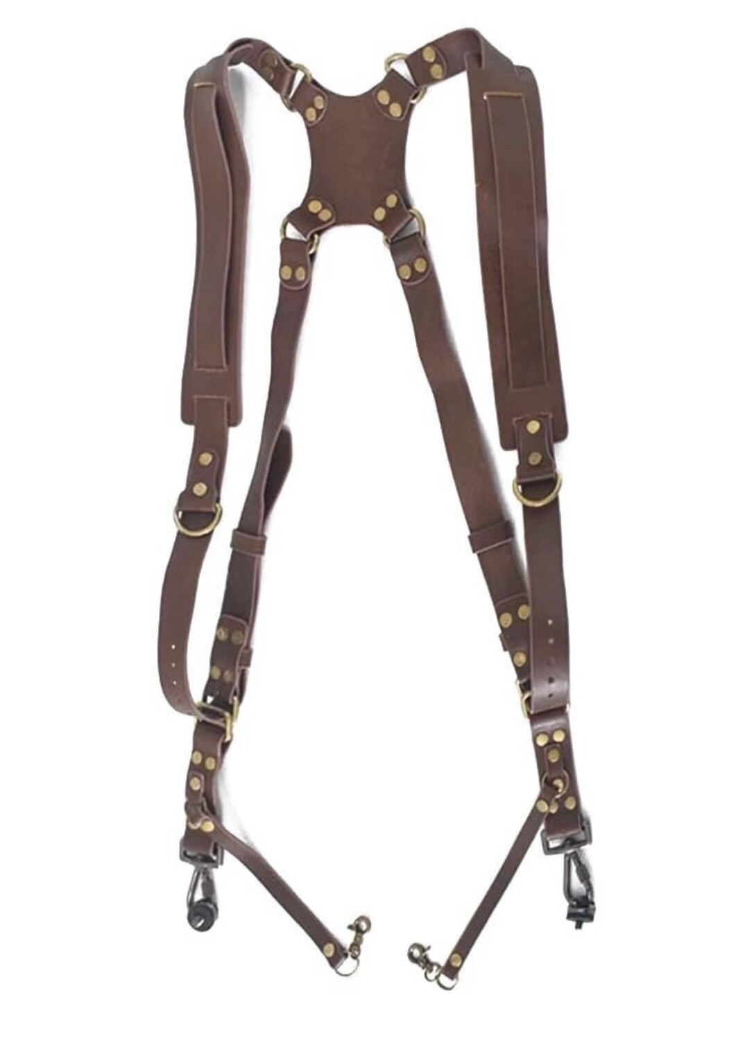 Soporte de correa de cámara dual de cuero ajustable