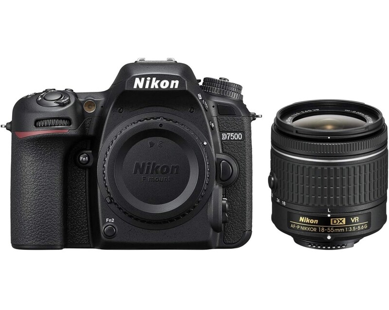 Cámara SLR digital Nikon D7500 20.9MP formato DX + lente NIKKOR 18-55mm f/3.5-5.6G VR, usada como nueva