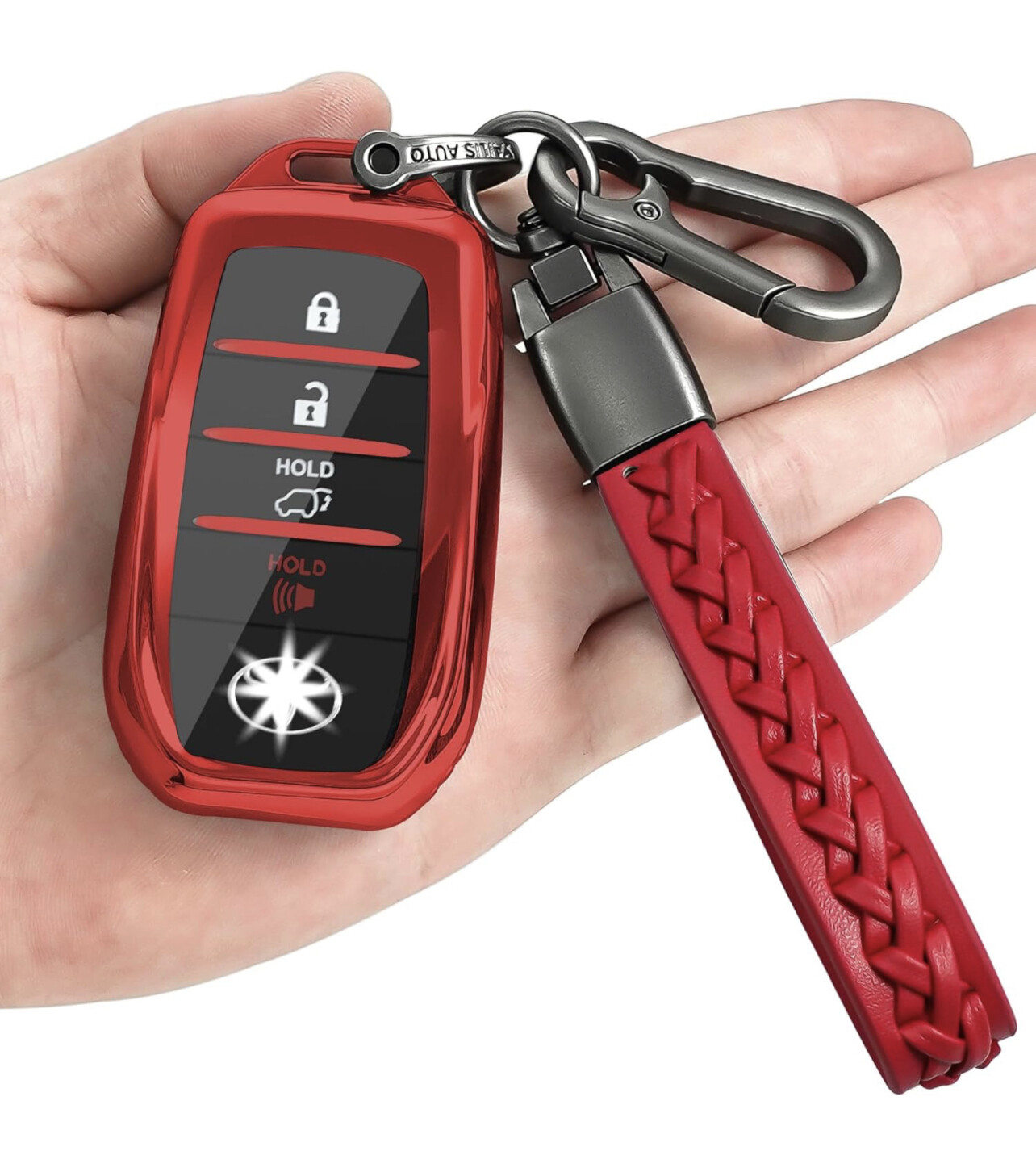 Funda para llavero Toyota, estuche con llavero, estuche para llave con protección de 360 ​​​​grados de Tpu, Disponible también en negro