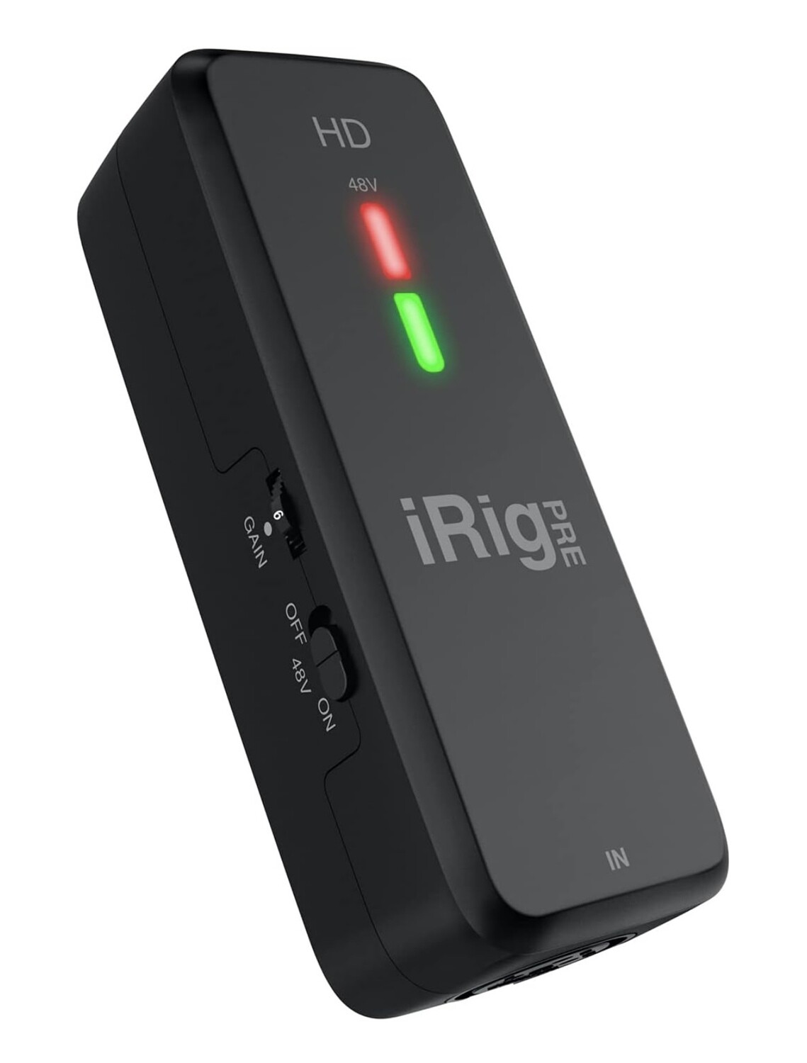 IK Multimedia iRig Pre HD Class-A XLR preamplificador de micrófono e interfaz de audio con alimentación fantasma de +48 V