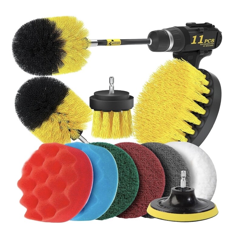 Juego de accesorios de limpieza para taladro de 11 piezas Holikme