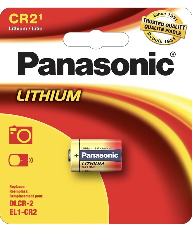 Panasonic CR2 Baterías de litio de larga duración de 3,0 voltios para telémetros, cámaras, linternas y otros dispositivos