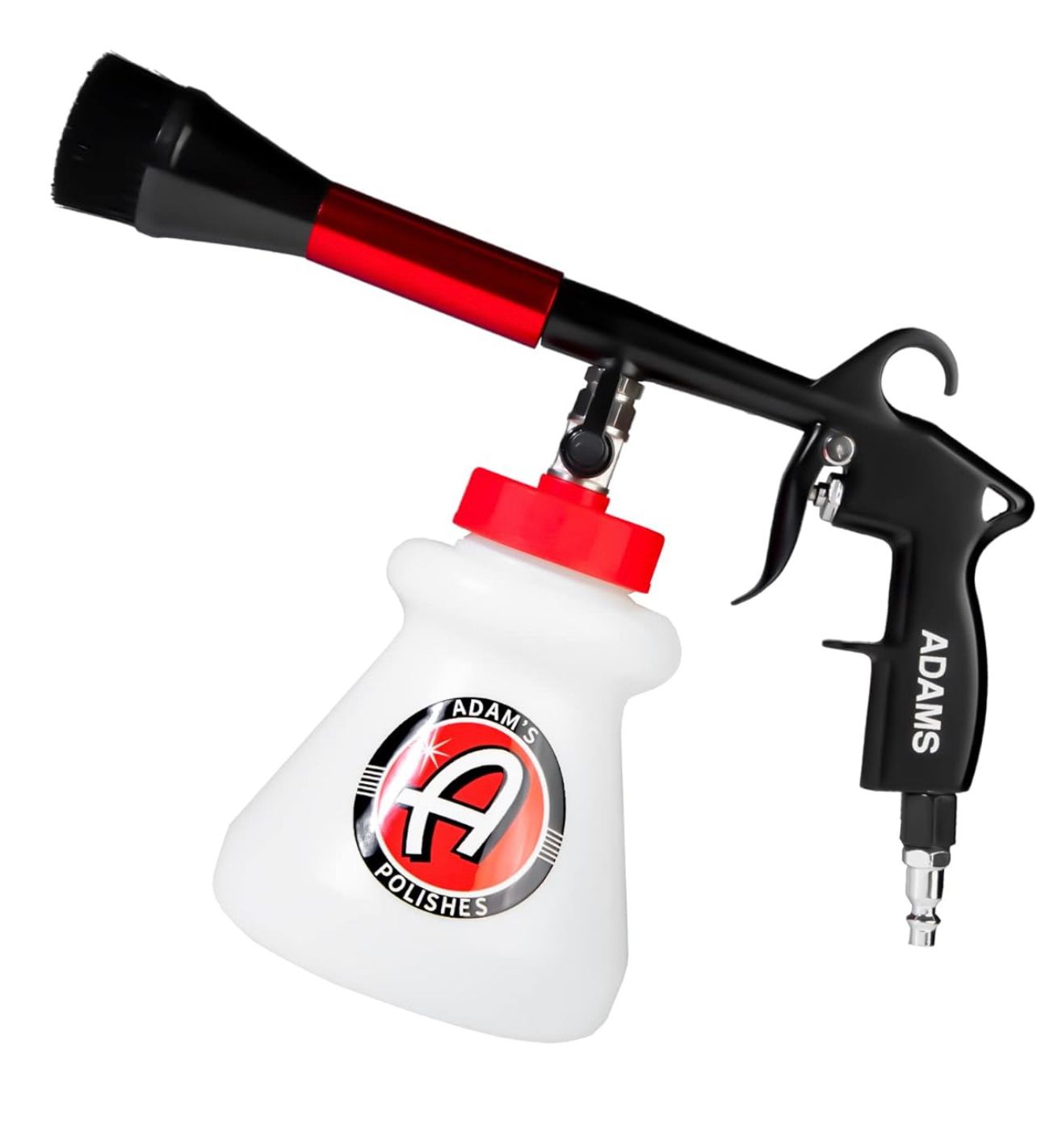 Adam&#39;s Polishes Pistola de limpieza de interiores, soluciones de limpieza y aire comprimido presurizado, limpie los asientos de su automóvil, cuero, tapetes, alfombras, tapizados y más
