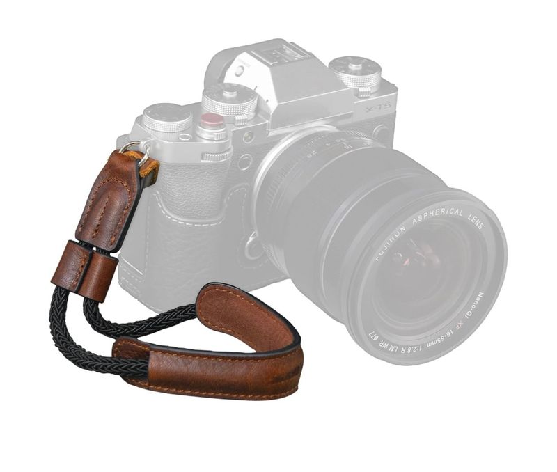 SMALLRIG Correa de muñeca para cámara, Correa de Mano de Cuero Vintage para cámara DSLR SLR sin Espejo, Correa de Seguridad Ajustable