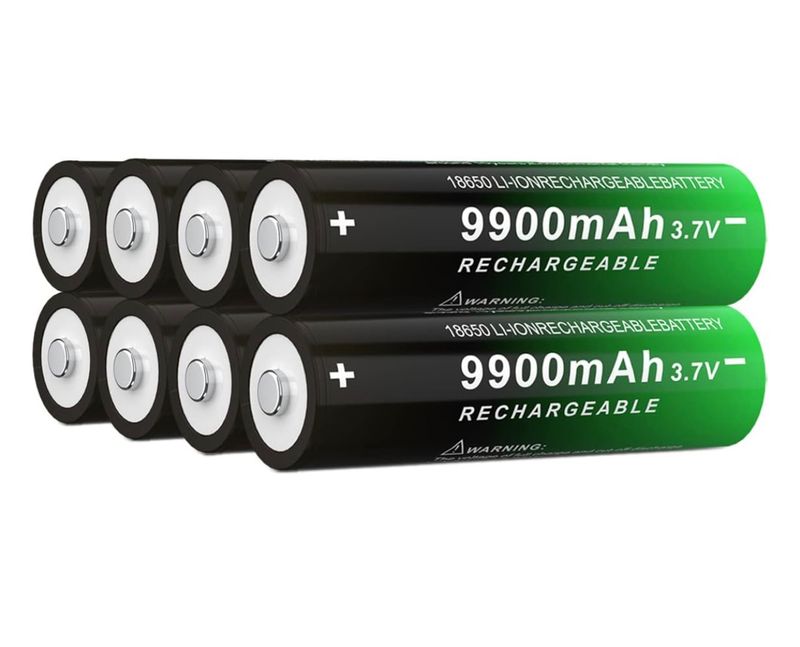 Batería recargable 9900mAh 3,7V 18650, batería de 3,7 voltios para linternas, faros y más, botón superior, precio unidad