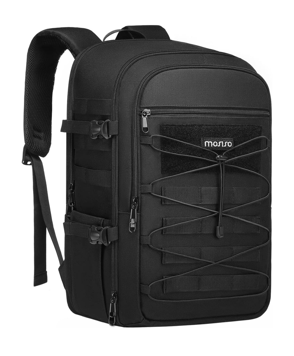 Mochila para cámara MOSISO, funda táctica para cámara de 3 capas con soporte para trípode y compartimento para computadora portátil de 15-16 pulgadas