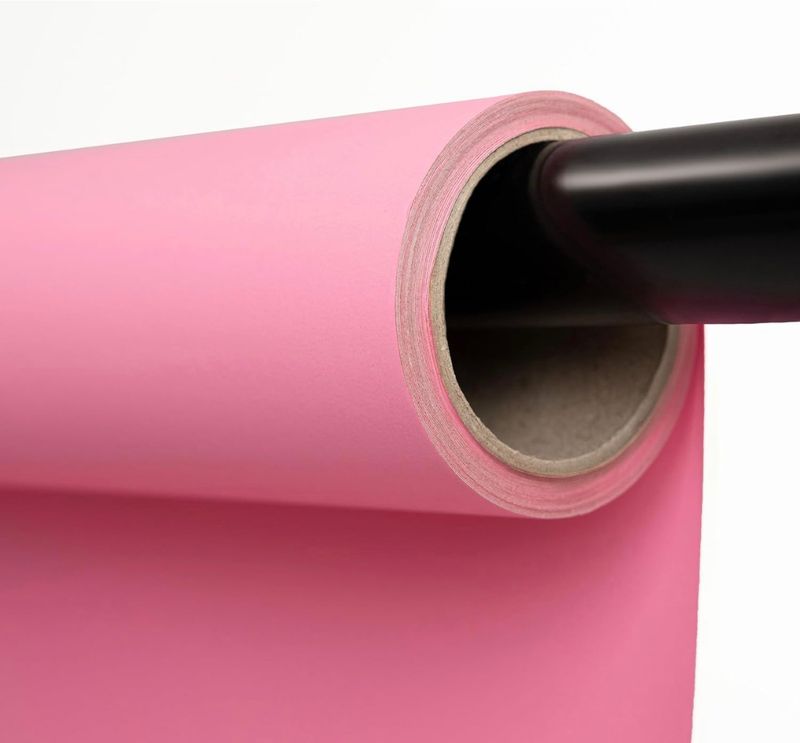 Kate Fondo de papel sin costuras para fotografía rosa sólido (53&#39;&#39;x32.8&#39; Baby Pink)