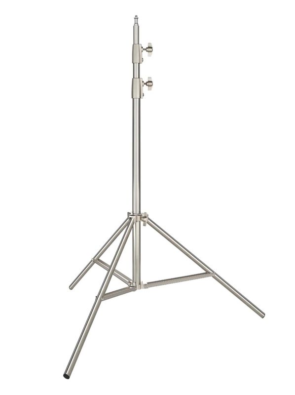 AMBITFUL Soporte de luz de acero inoxidable para estudio fotográfico, iluminación de estudio, 200cm, 6,5 pies