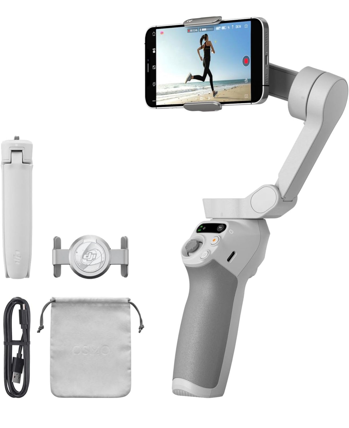 DJI Osmo Mobile SE Gimbal Inteligente, Gimbal para Teléfono de 3 Ejes, Portátil y Plegable, Gimbal para Android y iPhone