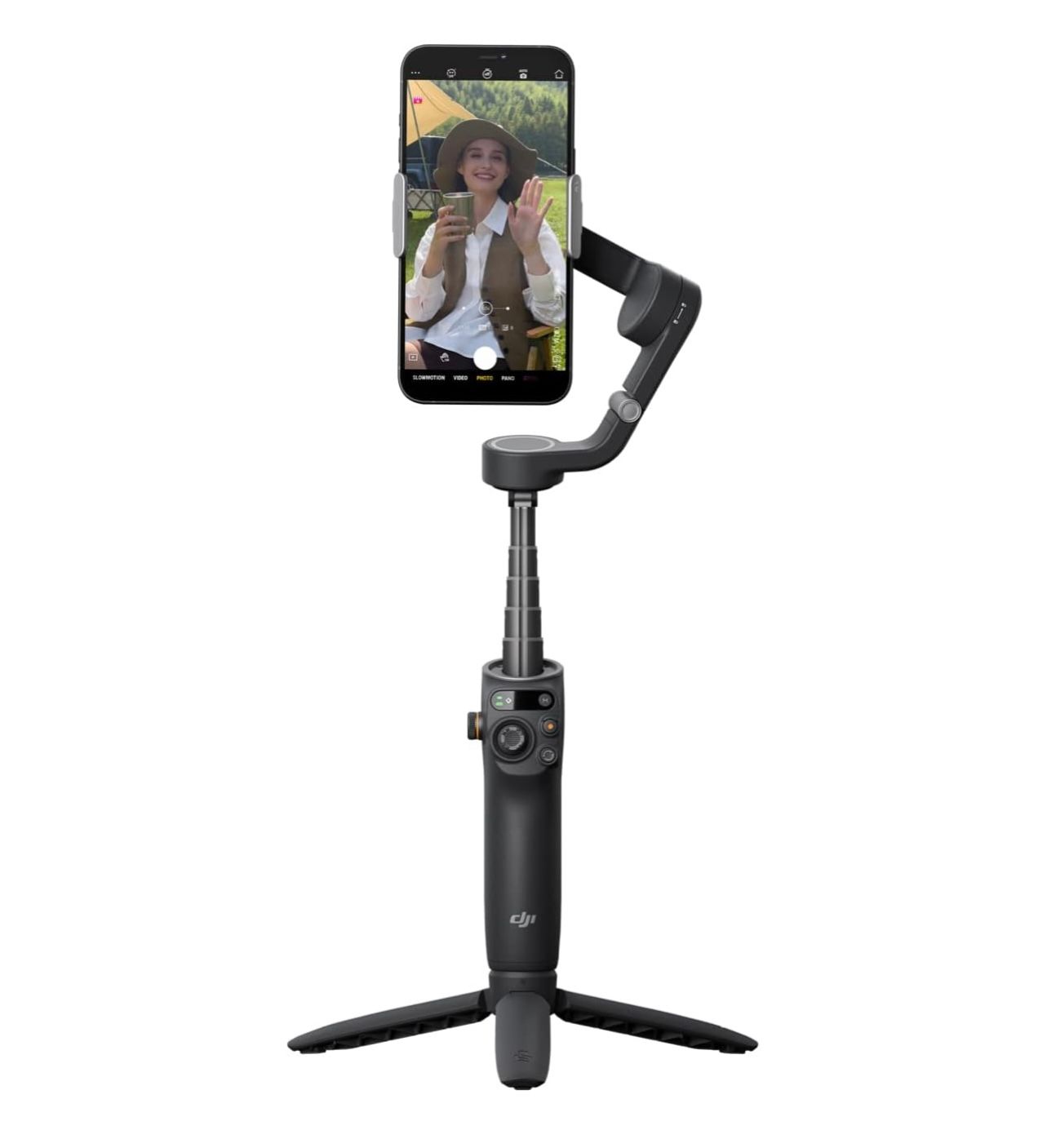DJI Osmo Mobile 6 Estabilizador Gimbal para Smartphones, Gimbal para Teléfono de 3 Ejes, Renovado