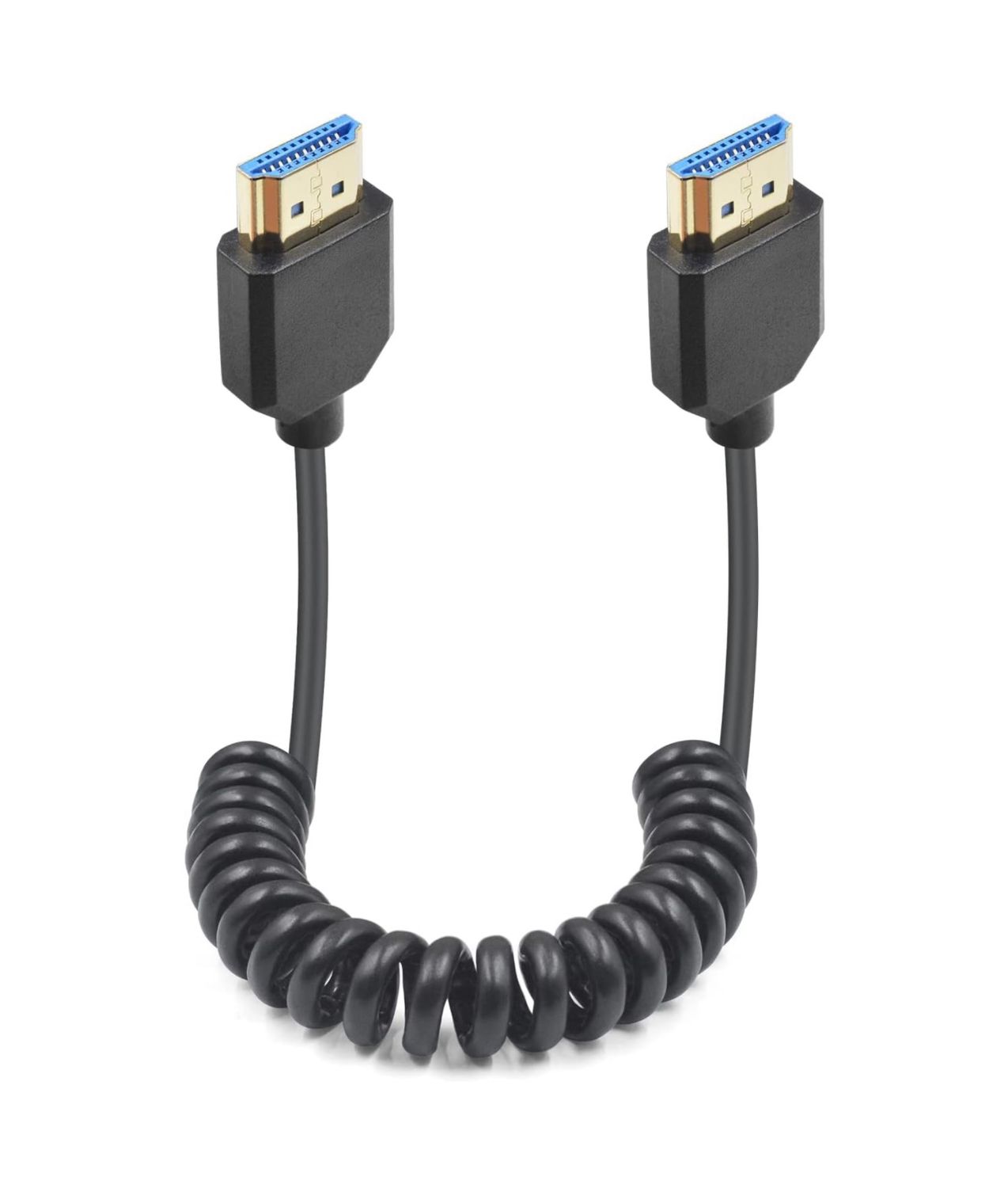 Cable en espiral HDMI de 8K, cable en espiral Ultra HD HDMI a HDMI