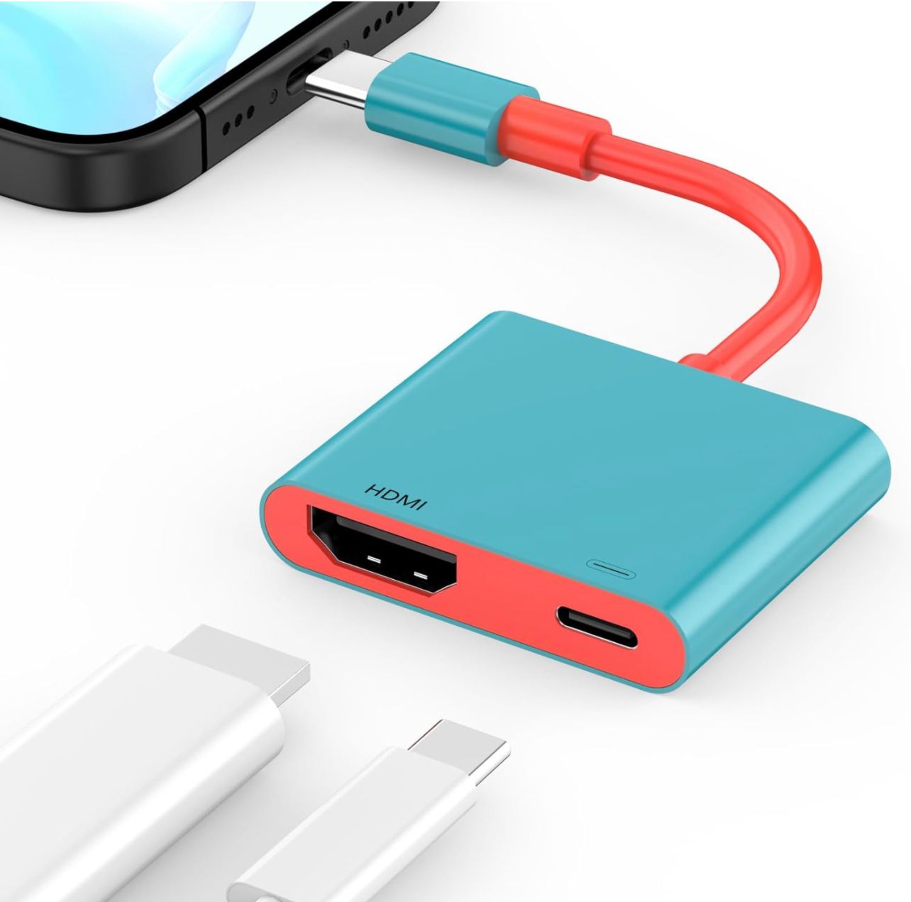 Adaptador del USB C a HDMI para el iPhone a la TV, tipo pantalla de la sincronización del adaptador 4K de C Digitaces AV