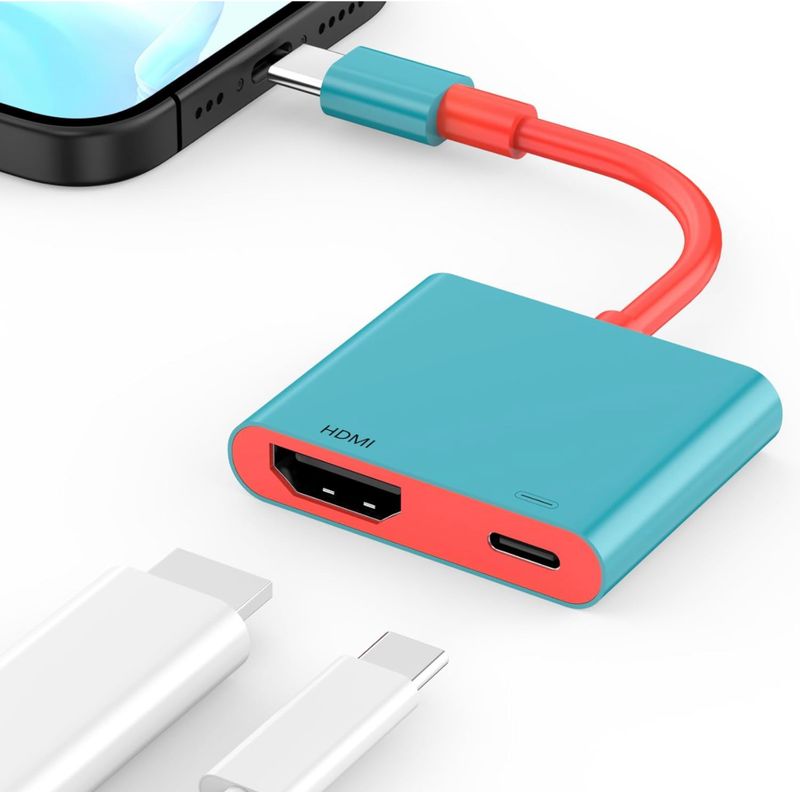 Adaptador del USB C a HDMI para el iPhone a la TV, tipo pantalla de la sincronización del adaptador 4K de C Digitaces AV