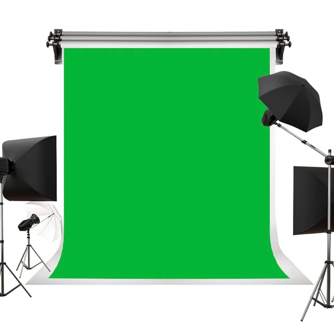 Kate - Fondo de fotografía para estudio de fotografía, color verde sólido, 1,5 x 2,2 m