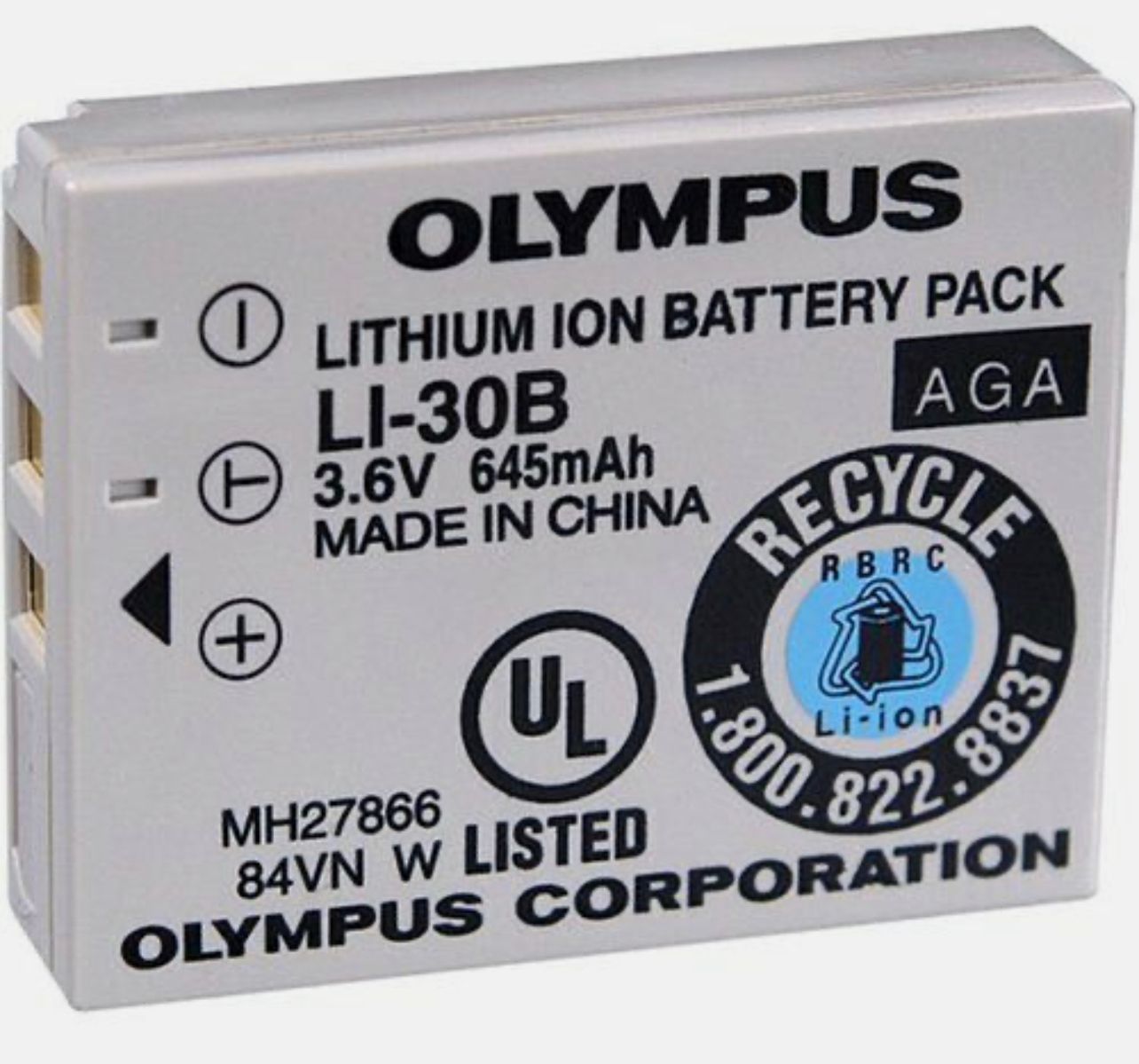 Batería recargable Olympus LI-30B para cámaras digitales Stylus Verve