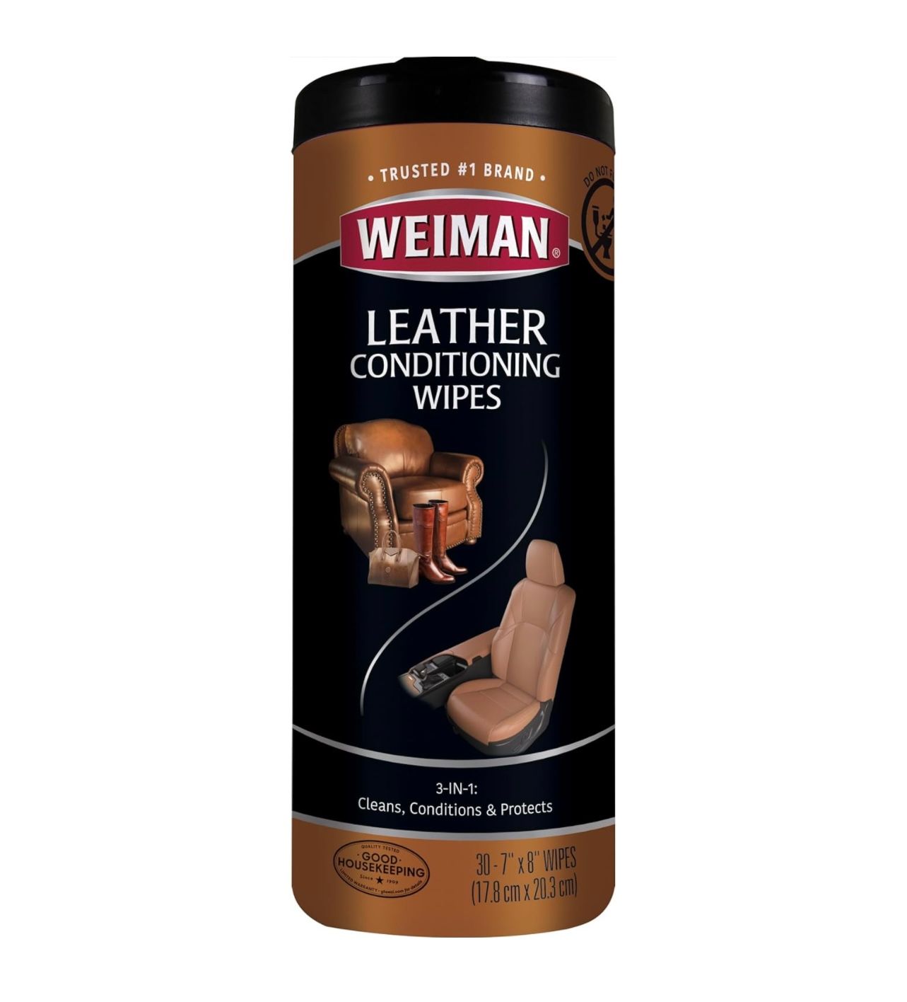 Toallitas limpiadoras y acondicionadoras de cuero Weiman con protección UV, previenen el agrietamiento o la decoloración del cuero