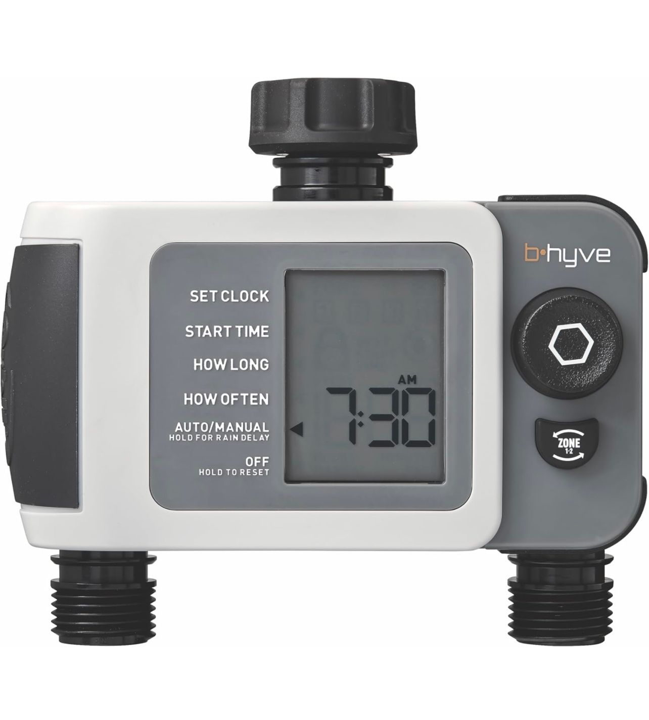 Temporizador de riego inteligente de manguera Orbit 24632 B-hyve XD de 2 puertos