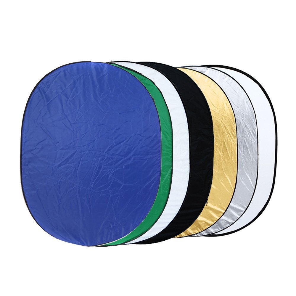 60x90cm 7 in 1 Portable Photography Studio Multi Photo Ellipse Collapsible Light Reflector